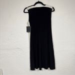 Norma Kamali  Black White Side Stripe Swing Mini Dress Womens XS Sleeveless Photo 11
