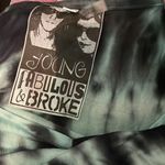 Revolve  Young Fabulous & Broke Araya Seafoam Tie Dye Ruched MIDI Dress NWT S Photo 7