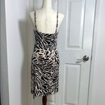 H&M zebra Black and White Midi Sundress with Spaghetti Straps Size Medium Photo 2