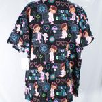 Disney NWT  Doc McStuffins Scrub Top Plus Size 3X | Nurse Pediatrics Medical Vet Photo 3
