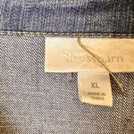 Dressbarn XL Fitted Denim Jean Jacket Womens Button Front Long Sleeve Blue Photo 8