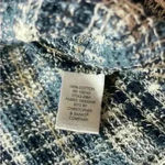 Christopher & Banks Petite Blue Plaid Tweed Button Up Shirt Jacket Size XL Photo 4