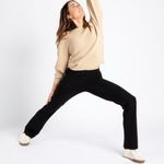 Betabrand  Straight Leg Classic Dress Pant‎ Yoga Pants Black Small Petite Photo 2