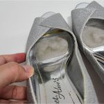 Easy Street  Women's Open Toe Ravish Dress Glitter Pumps in Silver Size 7.5 Photo 7