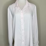 Mango Pale Pink Chiffon Blouse Sz 10 Photo 0