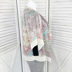 Dress Barn  Paisley Boho Sheer Kimono Cardigan Topper XL Sheer Chiffon Lace Photo 2