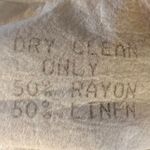 EXPRESS Vintage 80s Ethereal Cottage Linen Eyelet Blazer Oversized Small Ivory Photo 4