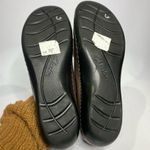 Clarks Ashland bubble loafers gold bronze leather size 12 Photo 4