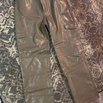 Abercrombie & Fitch Curve Love Vegan Leather Cargo 90s Relaxed Pants Photo 6