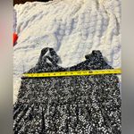 Bebop Summer Sun Dress by Size Large Black White Gray Flower Print Photo 2