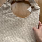 Ulta Beauty Cream Woven Faux Leather Shoulder Bag Photo 6