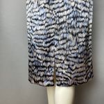 Vintage Straight Skirt Slip Abstract Elastic Waistband Retro 70s 80s Retro Black Size M Photo 4