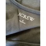 J.Crew  Scoopback Bodysuit Stretch Cotton Blend Black Long Sleeve L Photo 2