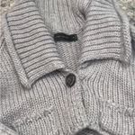The Limited  Gray Cropped Cardigan Sweater with Sparkle Thread Photo 9