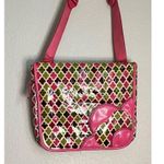 Vera Bradley  Frill Messenger Bag pink vinyl Photo 3