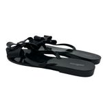 Melissa  Harmonic Bow Flip Flop Thong Sandals Black Size US 9 Photo 9