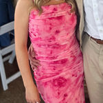 Amazon Floral Midi Dress  Pink Photo 0