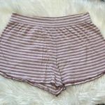 Aerie  Pink Striped Shorts Women's Small Photo 0