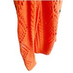 Sundance  Women's Winter Tryst Cardigan Sweater Large Tangerine Orange Granny Photo 4