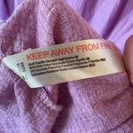 Free People Beach El Mar Purple Mini Dress Oversized Ruffle Flowy Boho Garden XS Photo 7