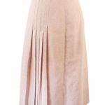 Evan Picone Vintage 80s 90s  Pink Midi A Line Pleated Skirt M Photo 0