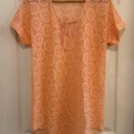 NWOT Francesca's Marilyn Lace Swim Cover Up Pink Photo 0