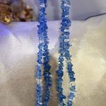 Blue Quartz Statement Necklace | Hand Photo 6