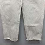 H&M Abercrombie & Fitch The Dad High Rise Jeans Ankle 28/6 Cross Over Waist Raw Hem Photo 3