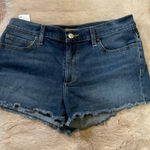 joe's jeans   Raw Edge Hem Frayed‎ Distressed Denim Blue Jean Shorts Sz 30 Photo 0