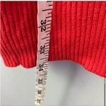 Kenneth Cole Red Long Cardigan Sweater with Hood and Drawstring Waist Size Small Photo 5