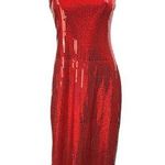 Party King Toon Starlet Jessica Rabbit Red Sequin Halloween Costume Maxi Dress S Photo 0