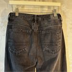 American Eagle Black Distressed Mom Straight Jeans Long Comfort Stretch 0 Photo 4