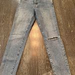 Free People  Mariann High Rise Button-Fly Skinny Jeans Light Blue Women's Size 28 Photo 0