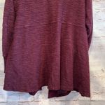 T. La almandine open cardigan burgundy long pockets warm XL Red Photo 7