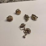 Lot Of 3 Gold Tone Clip On Screw On Clip Photo 4