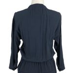 Madewell Womens Navy Novelist Preppy Cropped Jumpsuit Drawstring Size XS Photo 6