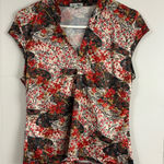 LEI Vintage Y2K Floral Babydoll Top Large Forest Fairy Japan Summer Cottagecore Red Photo 0