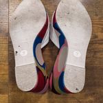 Coach | White and Blue Wedge Shoes with Chunky Silhouette Photo 3