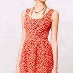 Anthropologie MaEve Caldera Animal Print Back Zip Fit Flare Mini Dress L Photo 0