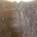 Lulus  Darling Era Black Lace Appliqué Ruffled Mini Dress Evening Gothic Small
L Photo 12