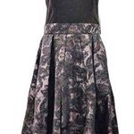 Slny  Dress Black Gunmetal Fit & Flare Open Back Tie Neck Maxi Size 14 New w/Tag Photo 1