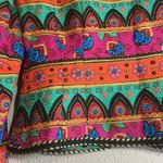 Maggy London Vintage Blouses Art to Wear Multicolor Silk Blazer Blouse Top sz 4 Photo 13