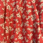 American Eagle Floral Flutter A Line Circle Skater Mini Skirt Size M Pink Ivory Photo 2