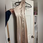 Birdy Grey 5’4 HEMMED  Monica Dress- Shiny Satin Champagne Photo 3