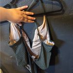 Shade & Shore Women’s  Green V-Neck Ribbed Swimsuit Photo 4