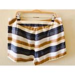 Mud Pie WOMEN STRIPE COTTON SHORTS Sz L Photo 3