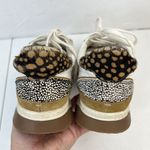 Madewell MWL Size 7.5 Kickoff Trainer Sneaker Leather Calf Hair Lace Up Shoes Photo 9