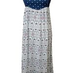 Roxy  Maxi Dress Floral Boho Beach Dress Medium Bohemian Gypsy Coastal Indie Photo 0