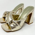 Open Edit Nordstrom Saydee Gold Metallic Puff Sandal Heel, NWOT, Size 5.5 Photo 2