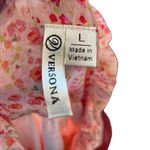 Versona  Pink Cottagecore Romantic Boho Ethereal Floral Empire Waist Hi Low Dress Photo 5